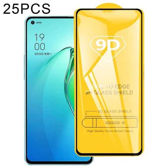 25 PZ 9D Full Glue Screen Pellicola in vetro temperato per OPPO Reno8 Pro