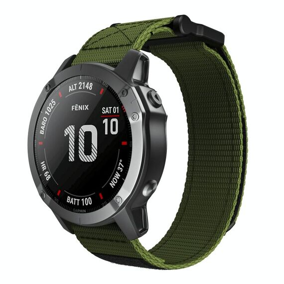 26mm gancio e anello di fissaggio in nylon watch banda (verde)
