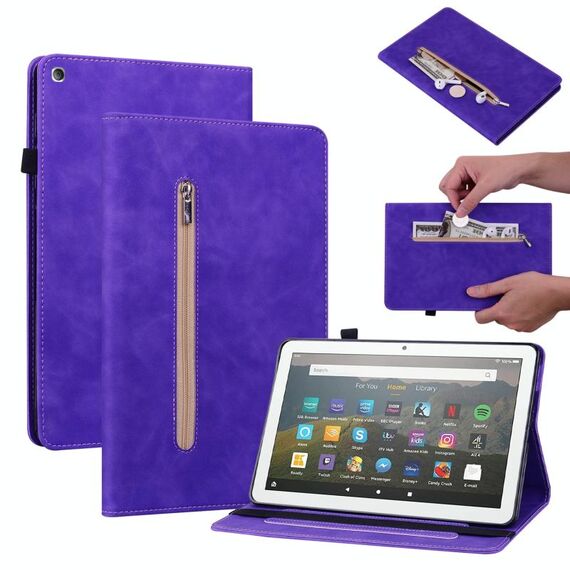 Per Amazon Kindle Fire HD 8 Skin Feel Cinte Crush Colors Cinta Canda (Purple)