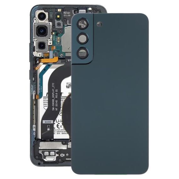 Per Samsung Galaxy S22 + 5G SM-S906B Cover posteriore della batteria con copriobiettivo della fotocamera (verde)