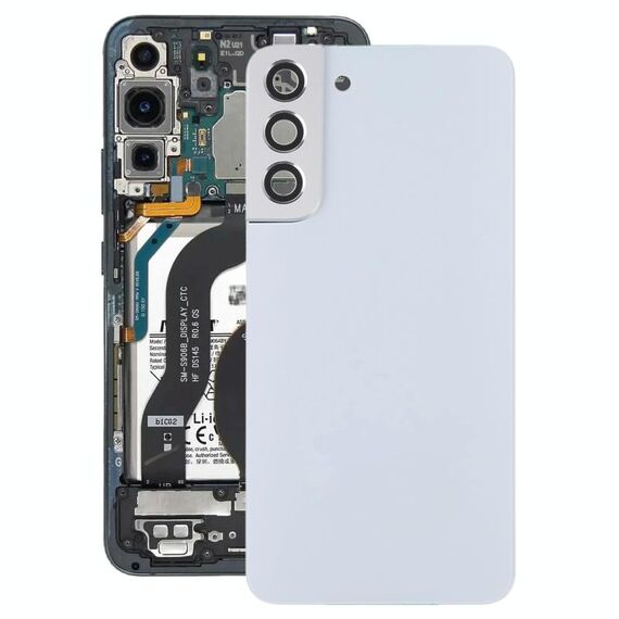 Per Samsung Galaxy S22 + 5G SM-S906B Cover posteriore della batteria con copriobiettivo della fotocamera (bianco)