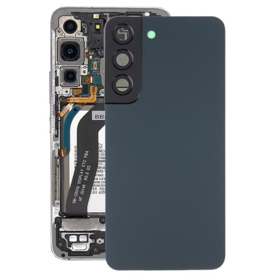 Per Samsung Galaxy S22 5G SM-S901B Cover posteriore della batteria con copriobiettivo della fotocamera (verde)