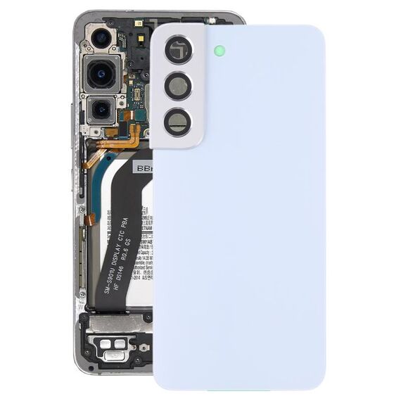 Per Samsung Galaxy S22 5G SM-S901B Cover posteriore della batteria con copriobiettivo della fotocamera (bianco)