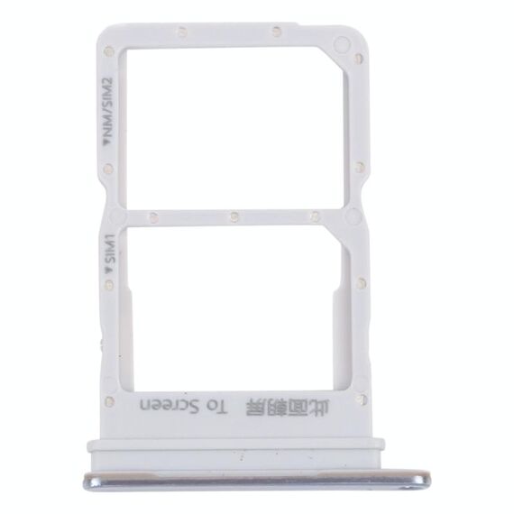 Vesto della scheda SIM + vassoio per schede SIM per Huawei Nova 9 SE (argento)