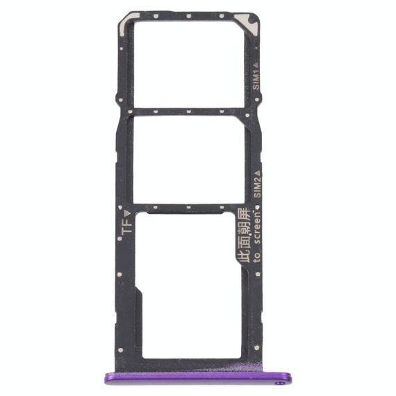 Vesto della scheda SIM + vassoio della scheda SIM / Micro SD Card VAY per Huawei Goditi 20E (Purple)