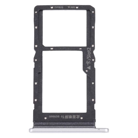 Vassoio della scheda SIM + vassoio scheda SIM / Micro SD Card VAY per Huawei Maimang 10 SE (argento)