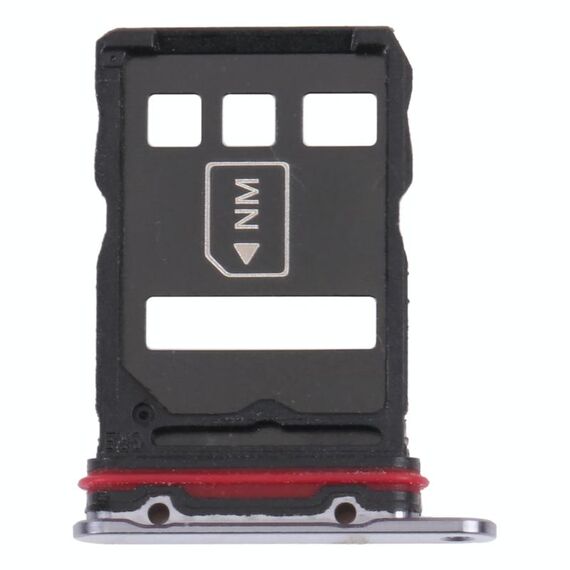 Vesto della scheda SIM + vassoio per schede NM per Huawei P50 Pro + (nero)