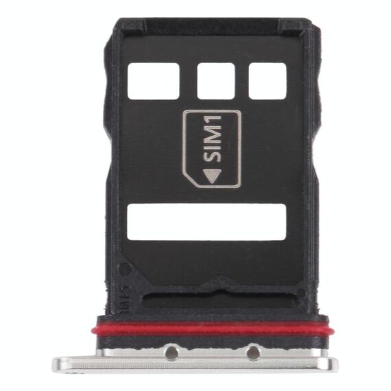 Vassoio della scheda SIM + vassoio per schede NM per Huawei P50 (argento)