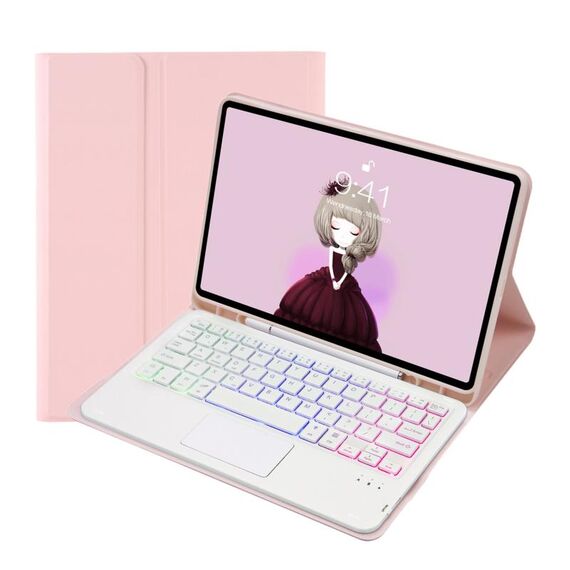 Per Samsung Galaxy Tab A8 10.5 (2021) A08B-AS Candy Colore Backlight Bluetooth Tablet tablet bluetooth (rosa)