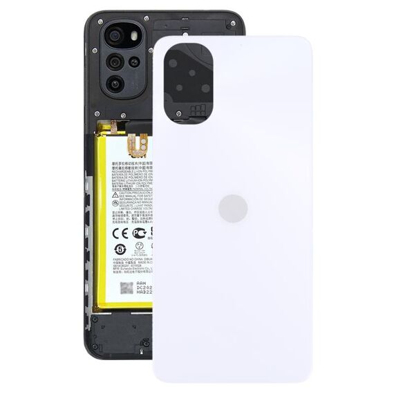 Coperchio posteriore della batteria originale per Motorola Moto G22 (bianco)