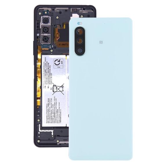 Coperchio posteriore della batteria originale con impronta digitale per Sony Xperia 10 II (Green)