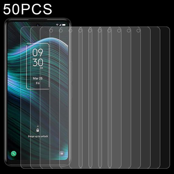 50 pezzi 0,26 mm 9H di vetro temperato 2,5D per lo stilo TCL