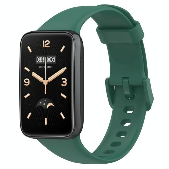 Per Xiaomi Mi Band 7 Pro Cinturino in silicone a tinta unita (verde)