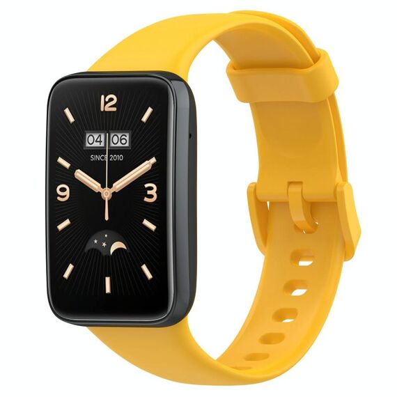 Per cinturino in silicone a tinta unita Xiaomi Mi Band 7 Pro (giallo)