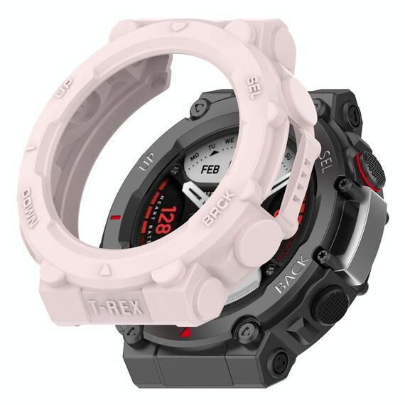 Custodia per orologio Amazfit T-Rex 2 Armor Hollow TPU (rosa chiaro)