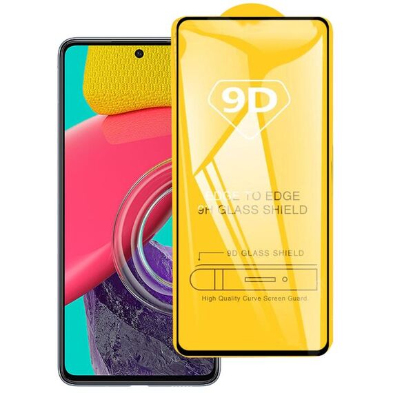 Film di vetro temperato a schermo completo 9D per Samsung Galaxy M53