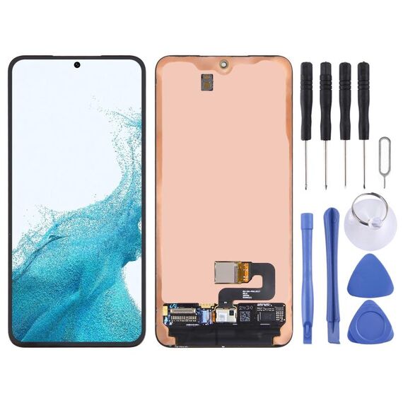 Schermo LCD originale Super AMOLED per Samsung Galaxy S22 5G SM-S901B con digitalizzatore assemblaggio completo