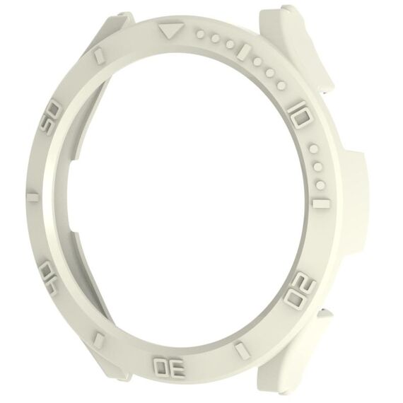 Per Samsung Galaxy Watch4 40 mm Custodia per orologio a mezzo confezione con Scale (Ivory White)