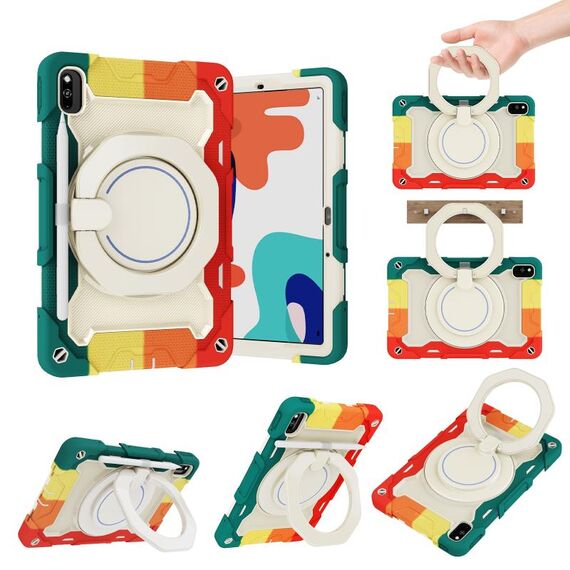 Per onore V6/Tablet V7 Armatura Contrasto Colore silicone + Case di tablet per PC (rosso colorato)