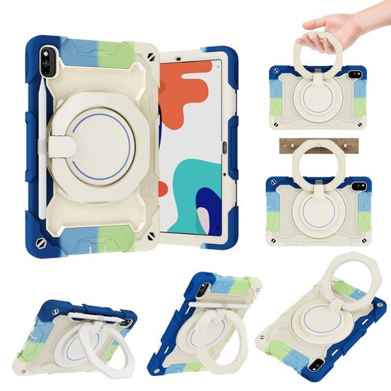 Per onore V6/Tablet V7 Armatura Contrasto Colore silicone + PC Tablet Case (colorato blu)