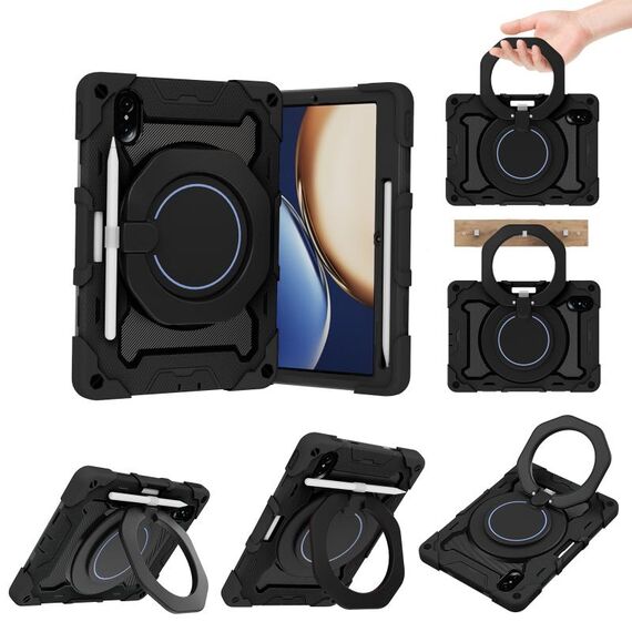 Per onore tablet v7 pro armatura a contrasto silicone + tablet cottetto (nero)