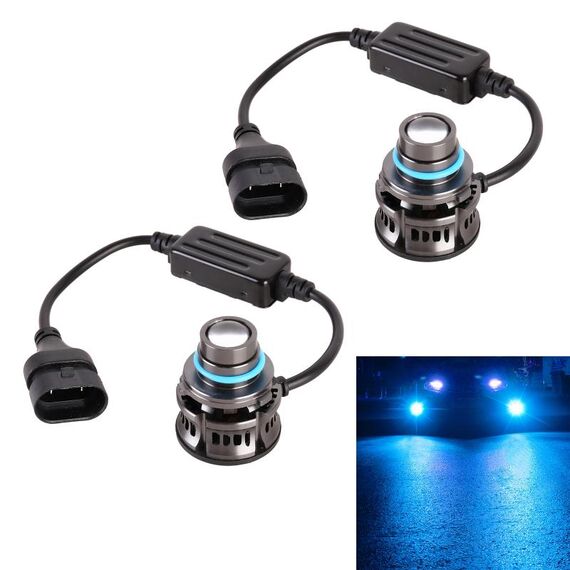 1 coppia 9005 27W / DC12V Auto Alluminio LED lampeggiante LED LEDLIGHT (Blue Light)
