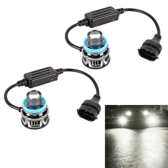 1 coppia H11 27W / DC12V Auto Alluminio LED lampeggiante Pesolo LED (Luce bianca)