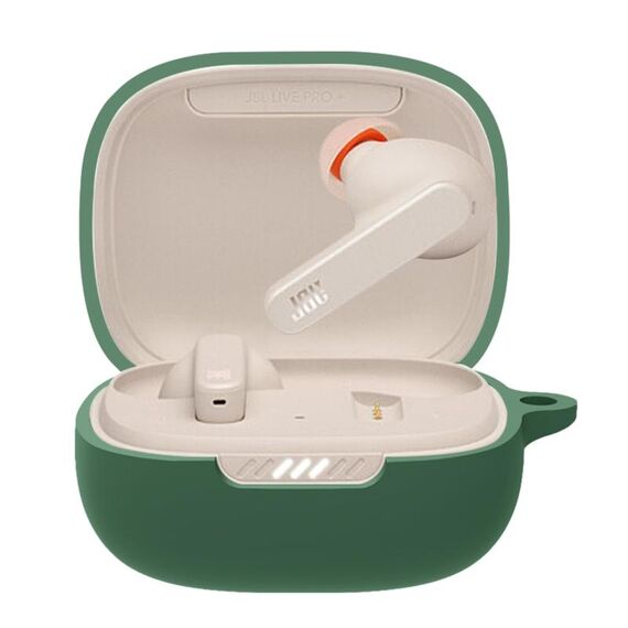 Custodia protettiva per gli auricolari per JBL Live Pro+ (verde scuro)