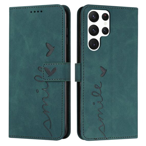Per Samsung Galaxy S22 Ultra Skin Feel Teat Telefth Telefy Case (verde)