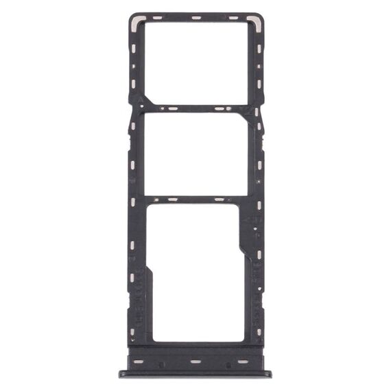 Per Tecno Spark 4 Lite KC8S Vassoio per schede SIM + Vassoio per schede SIM + Vassoio per schede Micro SD (nero)