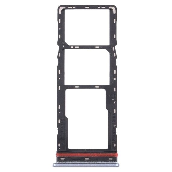 Per Tecno Camon 16 Premier CE9 CD6J vassoio per scheda SIM + vassoio per scheda SIM + vassoio per scheda micro SD (argento)
