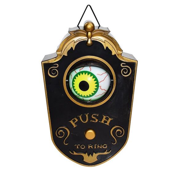 Halween Halloween con un campanello con un campanello Horror Horror Sound Decoration Black
