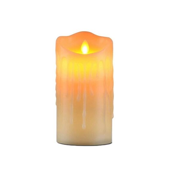 Luci di candele elettroniche a LED Halloween Articoli di decorazione natalizia, dimensioni: 7,5x15 cm (lacrime di plastica Luci di candele)