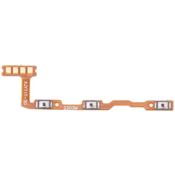 Per Vivo Y17T/V21E 5G V2102A V2055 Pulsante di accensione e cavo flessibile del pulsante del volume