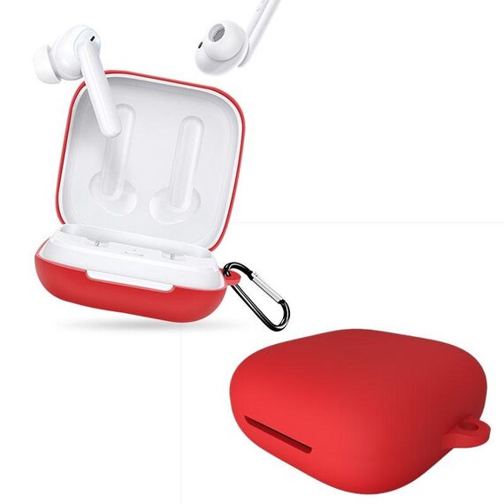 Per Oppo ENCO Wireless Case di protezione in silicone auricolare wireless (rosso)
