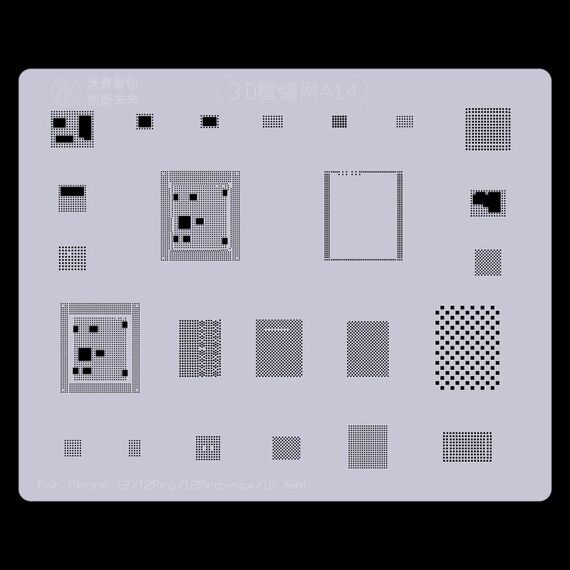 Mijing 3D BGA Solder Recball Tin Plant Net, Modello: A14
