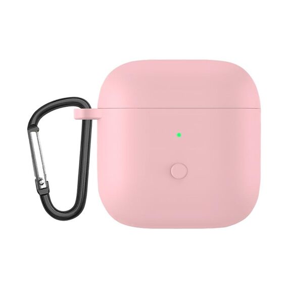 Custodia protettiva per auricolari in un pezzo in silicone liquido per Redmi Buds3 (Pink)