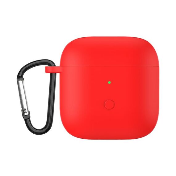 Custodia protettiva per auricolari a monopezzo in silicone liquido per Redmi Buds3 (rosso)
