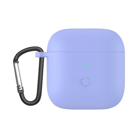 Custodia protettiva per auricolari a monopetto in silicone liquido per Redmi Buds3 (Purple chiaro)