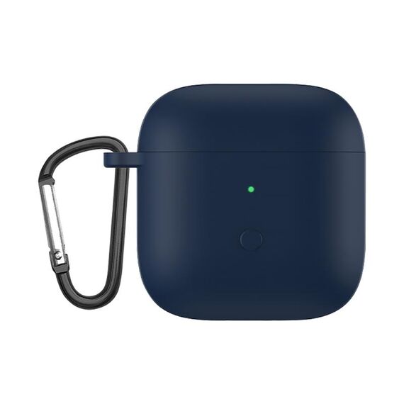 Custodia protettiva per auricolari a monopezzo in silicone liquido per Redmi Buds3 (Midnight Blue)