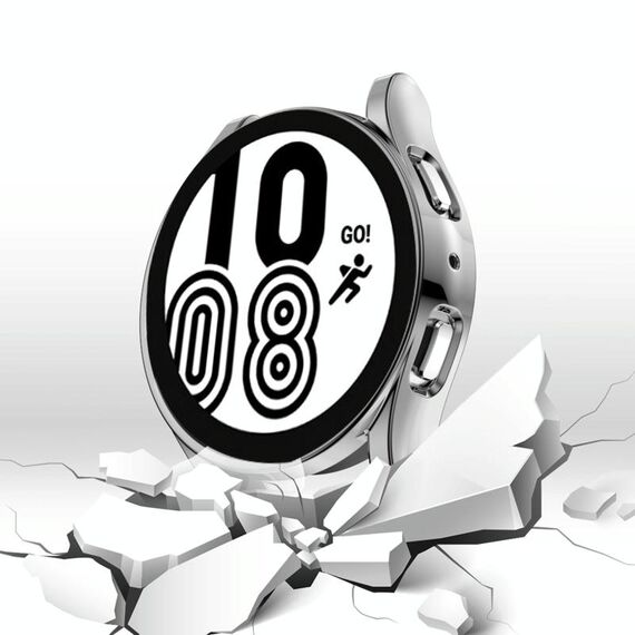 Per Samsung Galaxy Watch 5 Custodia protettiva galvanica in TPU a copertura totale da 44 mm (argento)