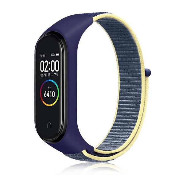 Per Xiaomi Mi Band 7 Cinturino in tessuto di nylon (ciano ghiaccio)