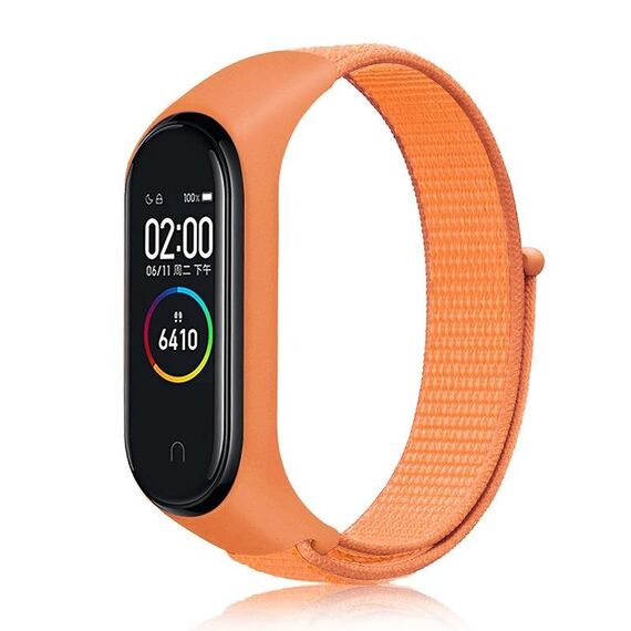 Per Xiaomi Mi Band 7 Cinturino in tessuto di nylon (colore papaya)