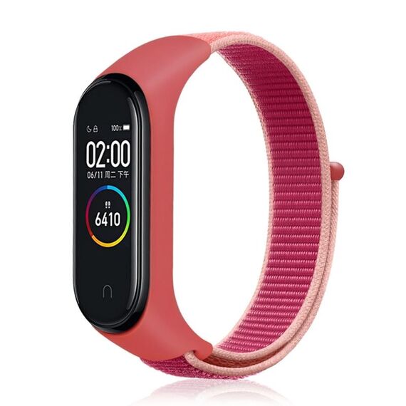 Per Xiaomi Mi Band 7 Cinturino in tessuto di nylon (melograno)