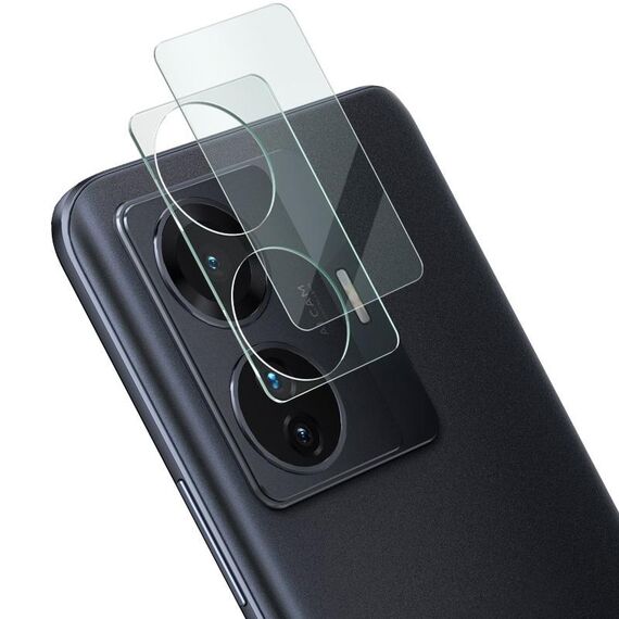 Per vivo S15e 5G imak Lente per fotocamera posteriore integrata Pellicola in vetro temperato con copriobiettivo