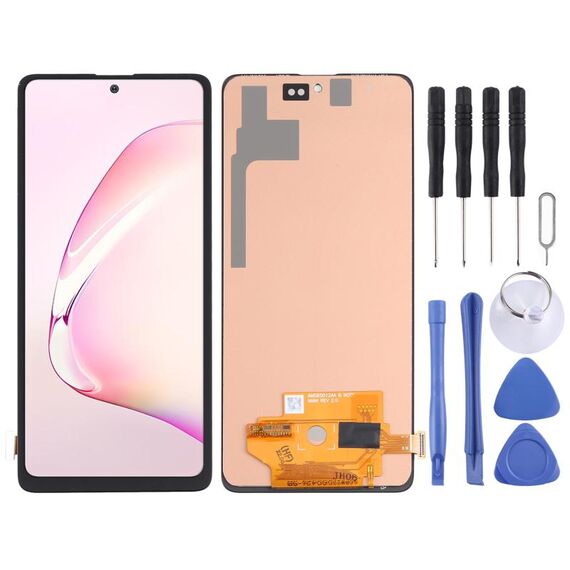 Assemblaggio completo di schermo LCD e digitalizzatore in materiale Incell (non supporta l'identificazione delle impronte digitali) per Samsung Galaxy Note10 Lite SM-N770F