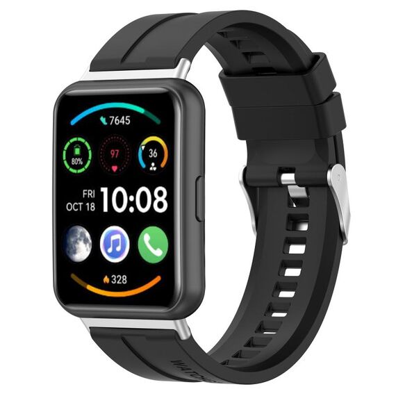 Per cinturino per battistrada per pneumatici Huawei Watch Fit 2 (nero)