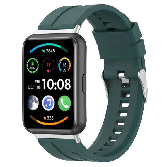 Per cinturino Huawei Watch Fit 2 con battistrada per pneumatici (verde scuro)