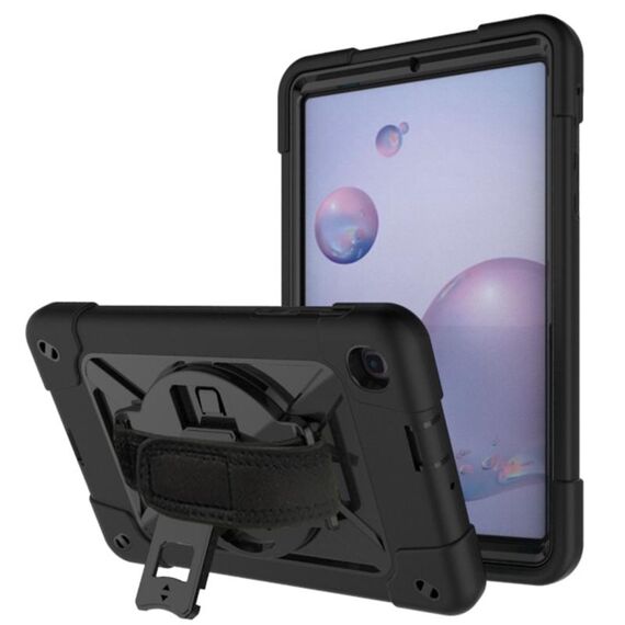 Per Samsung Galaxy Tab A 8.4 T307 Robot a colori a contrasto Custodia in silicone + PC Tablet (nero)