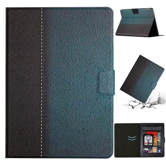 Per Amazon Kindle Paperwhite 4/3/2/1 Custodia per tablet in pelle intelligente a tinta unita (verde)